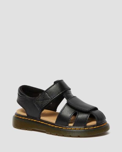 Sandalias Con Velcro Dr Martens Toddler Moby Ii Cuero Para Niños DR4442R